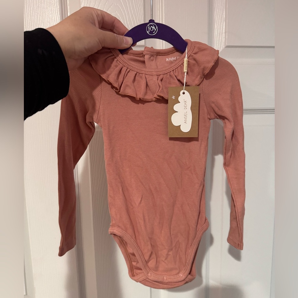 Rose long sleeve onesie angel dear